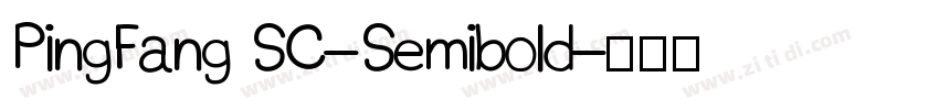 PingFang SC-Semibold字体转换